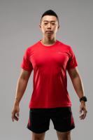 AARON1982運動輕時尚菱格紋排汗衣