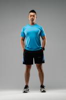 AARON1982運動輕時尚菱格紋排汗衣