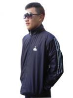   Aaron團體服  深藍防風材質  有型運動外套 連身褲子